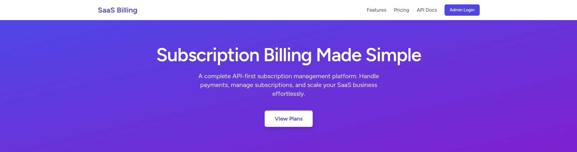 Laravel Stripe SaaS Billing preview
